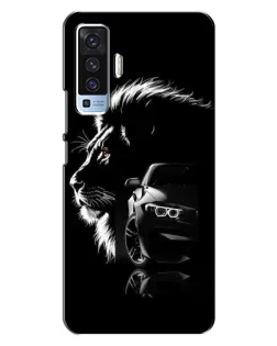 Чехол для Vivo X50 с картинкой «BMW и лев»