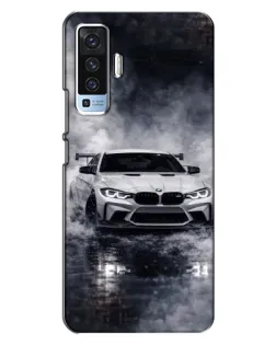 Чехол для Vivo X50 с картинкой «BMW сквозь туман»