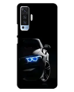 Чехол для Vivo X50 с картинкой «BMW — ночной взгляд»