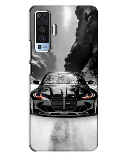 Чехол для Vivo X50 с картинкой «BMW — акварельный дрифт» Чехол для Vivo X50 с картинкой «BMW — акварельный дрифт»