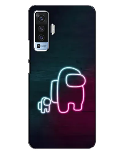 Чехол для Vivo X50 с картинкой «Among Us неон-арт» Чехол для Vivo X50 с картинкой «Among Us неон-арт»
