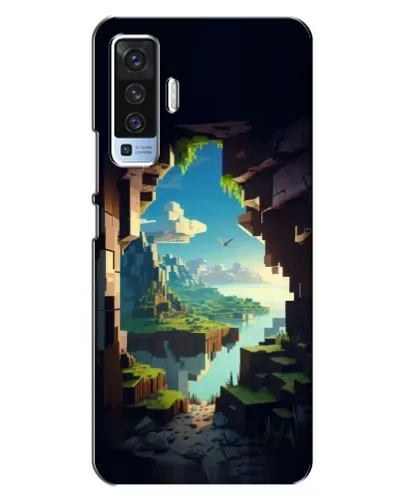 Чехол для Vivo X50 с картинкой «Вид из пещеры»
