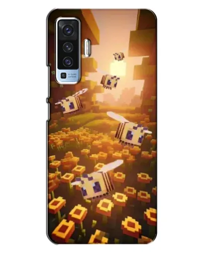 Чехол для Vivo X50 с картинкой «Поле подсолнухов»