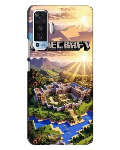 Чехол для Vivo X50 с картинкой «Minecraft панорама»