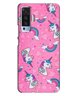 Чехол для Vivo X50 с картинкой «Unicorn паттерн розовый» Чехол для Vivo X50 с картинкой «Unicorn паттерн розовый»