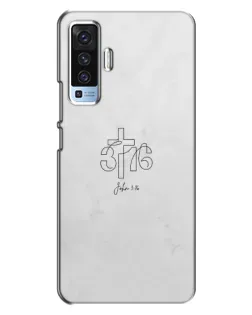 Чехол для Vivo X50 с картинкой «Иоанна 3:16 Крест» Чехол для Vivo X50 с картинкой «Иоанна 3:16 Крест»