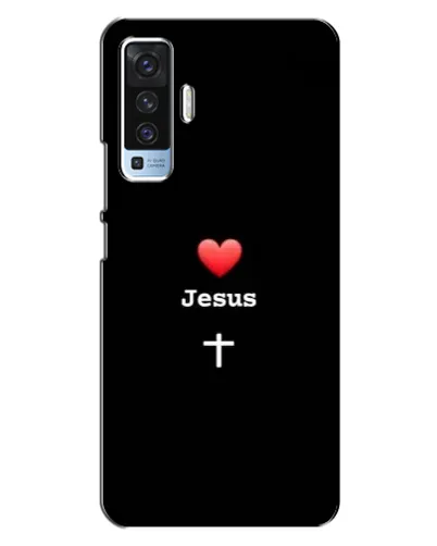 Чехол для Vivo X50 с картинкой «Сердце - Jesus» Чехол для Vivo X50 с картинкой «Сердце - Jesus»