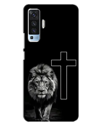 Чехол для Vivo X50 с картинкой «Лев и Крест» Чехол для Vivo X50 с картинкой «Лев и Крест»