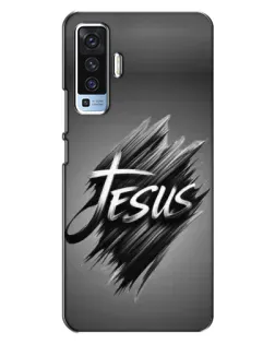Чехол для Vivo X50 с картинкой «Надпись Jesus Graffiti»
