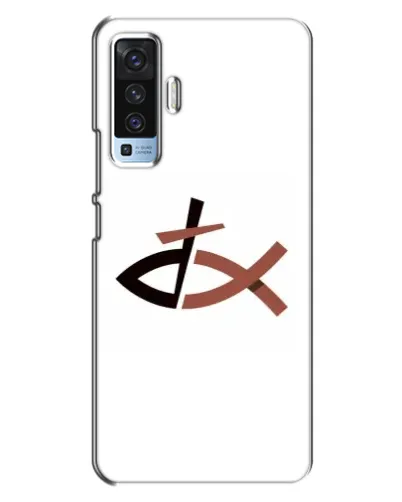 Чехол для Vivo X50 с картинкой «Рыба и крест» Чехол для Vivo X50 с картинкой «Рыба и крест»