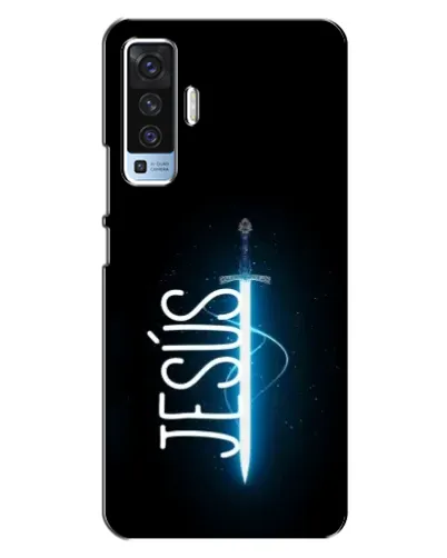 Чехол для Vivo X50 с картинкой «Меч Духа Jesus» Чехол для Vivo X50 с картинкой «Меч Духа Jesus»