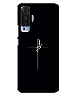 Чехол для Vivo X50 с картинкой «Тонкий крест»