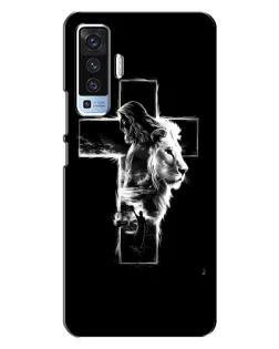 Чехол для Vivo X50 с картинкой «Сияющий крест Jesus»