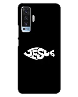 Чехол для Vivo X50 с картинкой «Рыба Jesus»