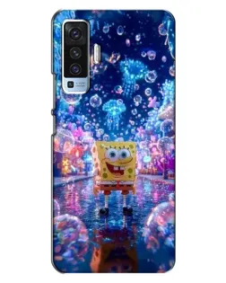 Чехол для Vivo X50 с картинкой «Неоновый океан»