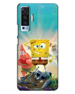 Чехол для Vivo X50 с картинкой «Спанч Боб победитель»