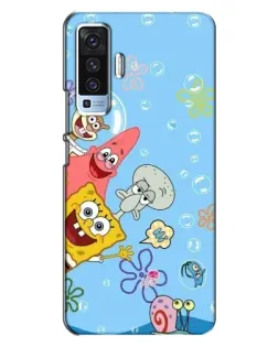 Чехол для Vivo X50 с картинкой «Веселые пузырьки»