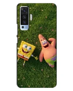 Чехол для Vivo X50 с картинкой «Друзья на лужайке»