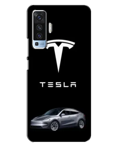 Чехол для Vivo X50 с картинкой «Tesla Model Y»
