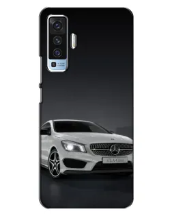 Чехол для Vivo X50 с картинкой «Mercedes AMG GT Silver»