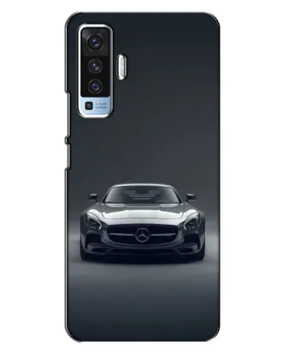 Чехол для Vivo X50 с картинкой «Mercedes на черном»