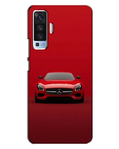 Чехол для Vivo X50 с картинкой «Красный Mercedes AMG»