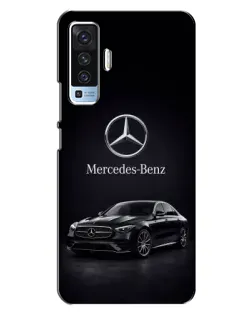 Чехол для Vivo X50 с картинкой «Mercedes — решетка радиатора»