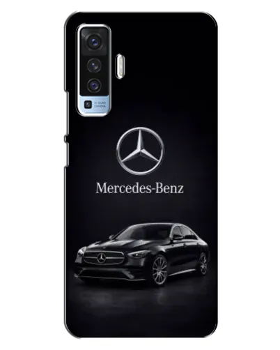 Чехол для Vivo X50 с картинкой «Mercedes — решетка радиатора»