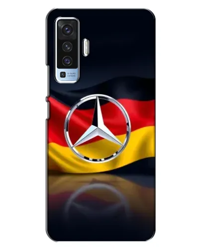 Чехол для Vivo X50 с картинкой «Mercedes — флаг Германии»
