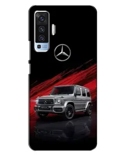 Чехол для Vivo X50 с картинкой «Mercedes G-Class красный»