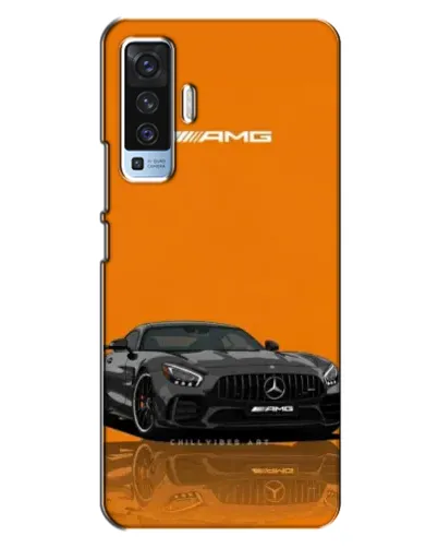 Чехол для Vivo X50 с картинкой «Оранжевый Mercedes AMG»