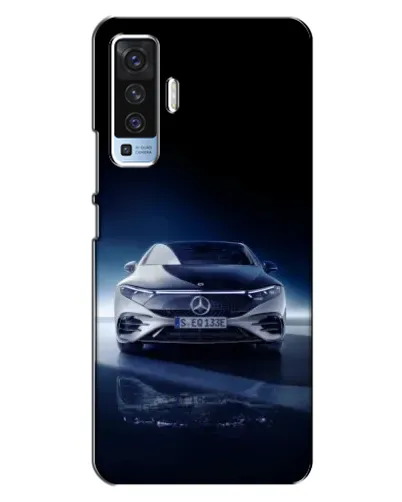Чехол для Vivo X50 с картинкой «Ночной Mercedes EQ»