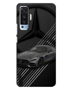 Чехол для Vivo X50 с картинкой «Mercedes AMG — графика»