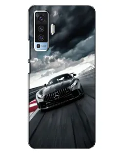 Чехол для Vivo X50 с картинкой «Гоночный Mercedes AMG»