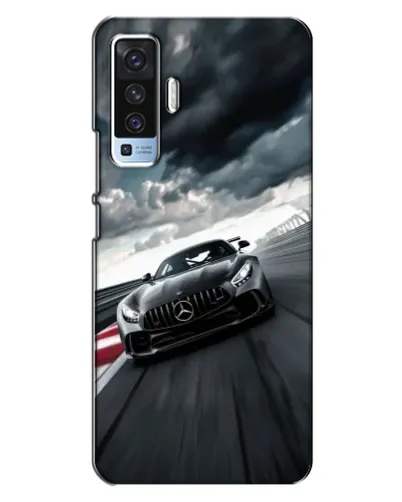 Чехол для Vivo X50 с картинкой «Гоночный Mercedes AMG»