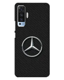 Чехол для Vivo X50 с картинкой «Карбоновый Mercedes стиль»
