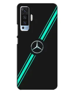 Чехол для Vivo X50 с картинкой «Спортивные линии Mercedes»