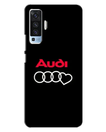 Чехол для Vivo X50 с картинкой «Логотип Audi Heart»