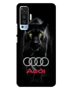 Чехол для Vivo X50 с картинкой «Пантера и Audi»