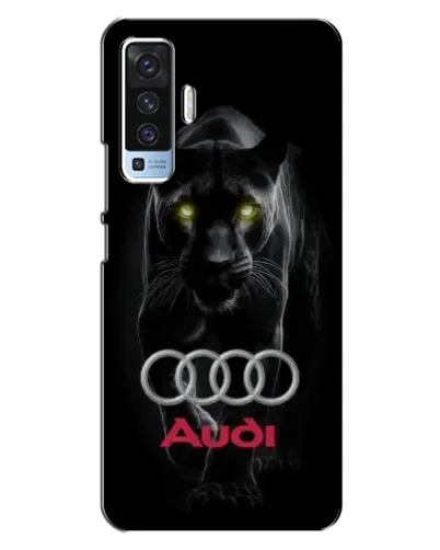 Чехол для Vivo X50 с картинкой «Пантера и Audi»