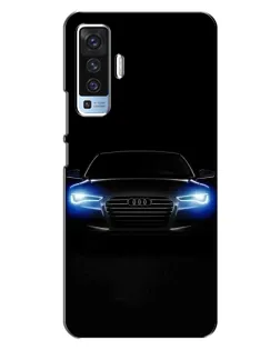 Чехол для Vivo X50 с картинкой «Audi в неоне»