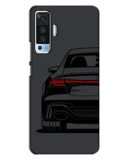 Чехол для Vivo X50 с картинкой «Задняя часть Audi — арт»