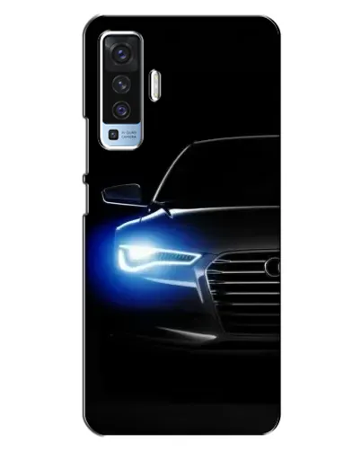Чехол для Vivo X50 с картинкой «Неоновый взгляд Audi»