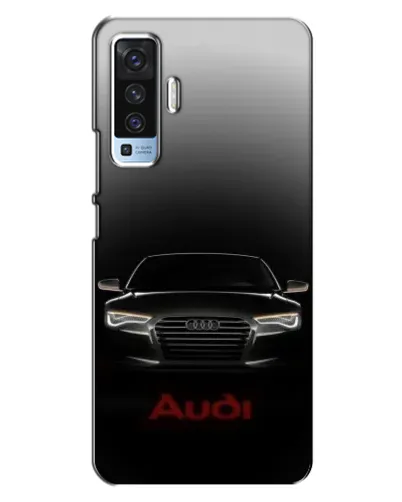Чехол для Vivo X50 с картинкой «Audi — градиентный контур»