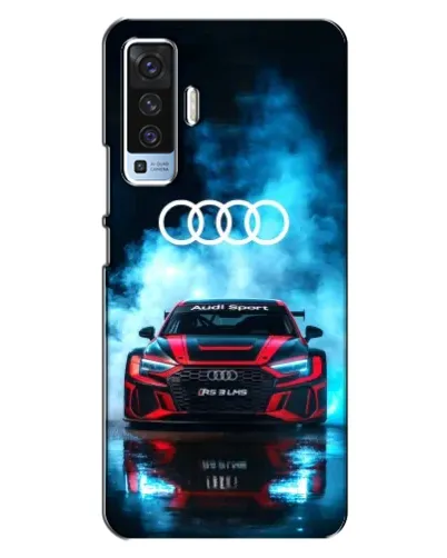 Чехол для Vivo X50 с картинкой «Audi Sport — неон»