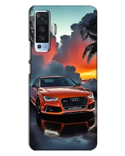 Чехол для Vivo X50 с картинкой «Audi — закат»