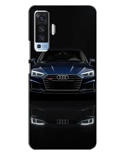 Чехол для Vivo X50 с картинкой «Audi — ночное отражение»