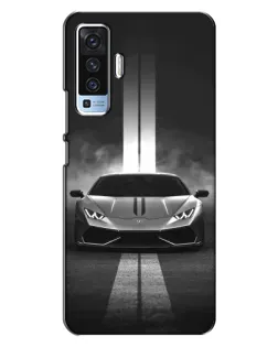 Чехол для Vivo X50 с картинкой «Lamborghini симметрия дорог»