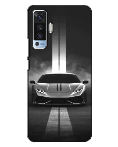 Чехол для Vivo X50 с картинкой «Lamborghini симметрия дорог»