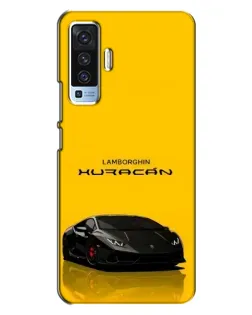 Чехол для Vivo X50 с картинкой «Lamborghini Huracan черный»